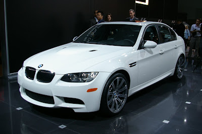 BMW M3 sedan shown