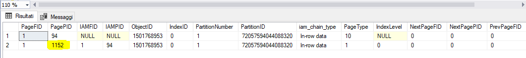 Result of DBCC IND('test_temp_table',Numbers3,-1)