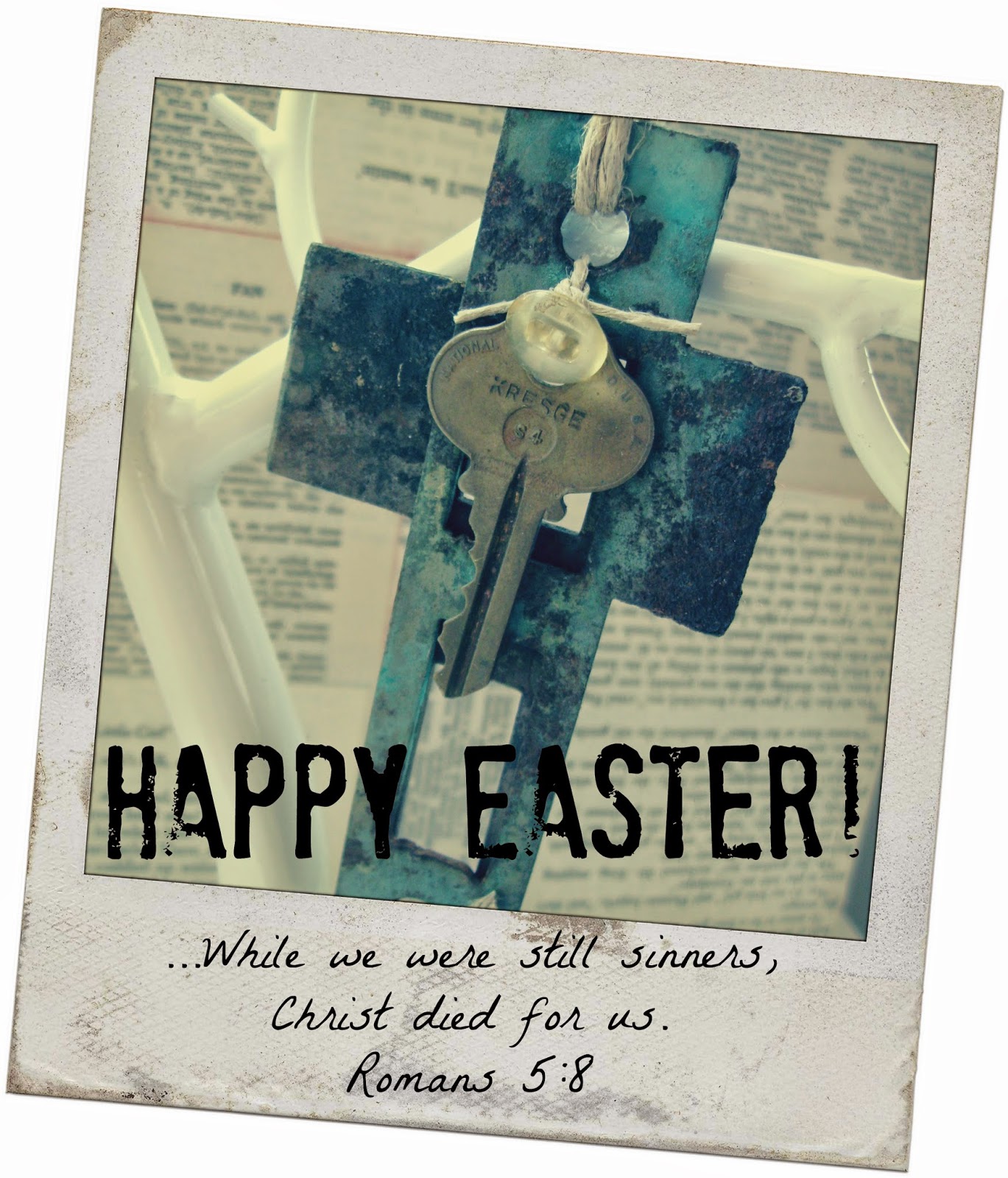 Chipping with Charm: Happy Easter...Strike Plate Cross...http://www.chippingwithcharm.blogspot.com/