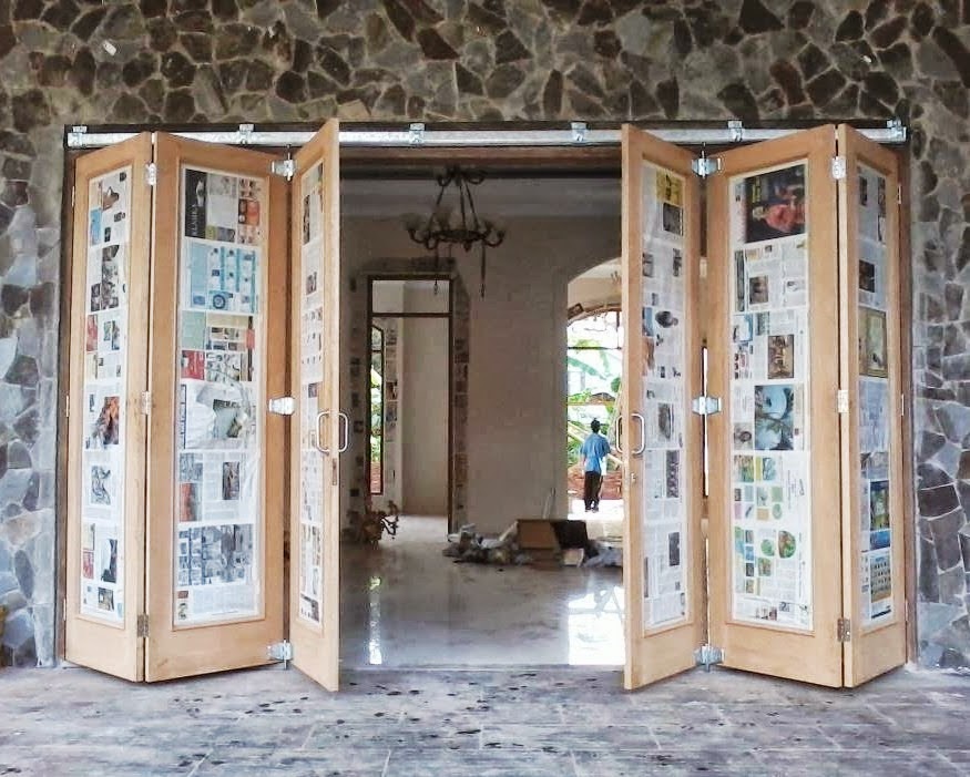 Pintu Garasi WINA Sliding Folding door Komponen Kayu Pintu Garasi WINA Sliding Folding door Komponen Kayu