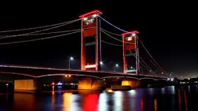 jembatan ampera, salah satu lokasi wisata di kota palembang