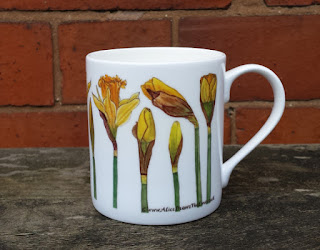 Daffodil Enamel Mug by Alice Draws The Line