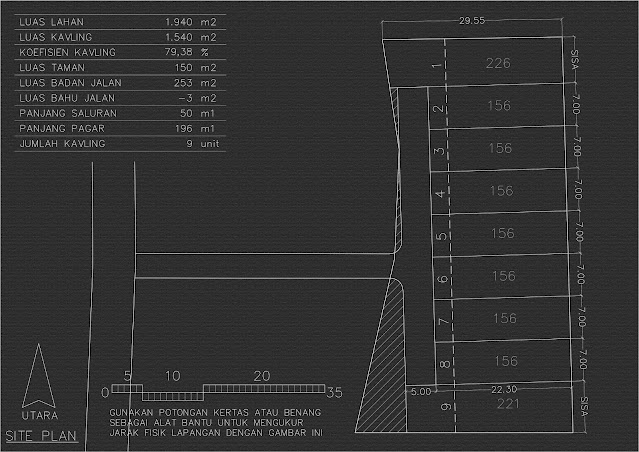 Gambar Blok Plan Kavling