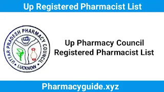 Up Pharmacy Council Registered Pharmacist List