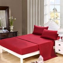 <br />Hot Sale! Homehug Textile1800 Thread Count Luxury Embroidered 4pc Bed Sheet Set 100% Soft Polyester Deep Pocket Sheet Set,shipments From the United States,free Shipping,deep Pockets,easy Care,fine Workmanship,no Pungent Odor,fade-resistant No Ironing,wrinkle Free,super Soft (King Size, BURGUNDY)