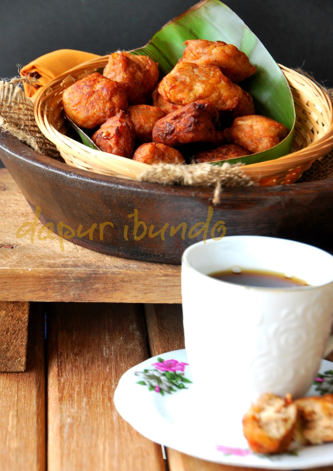 Dapur ibundo: Cekodok pisang coklat peanut butter