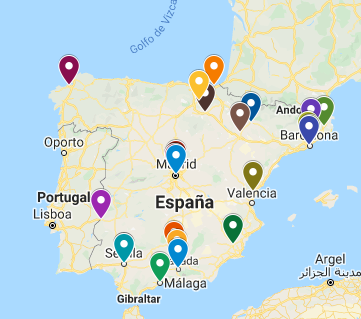 Mapa ENDE Grupos investigación E@