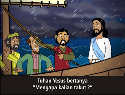 Komik Alkitab Anak Tuhan Yesus  Meredakan Angin Ribut