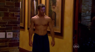 Jake Pavelka Shirtless on The Bachelor: On The Wings of Love episode 3