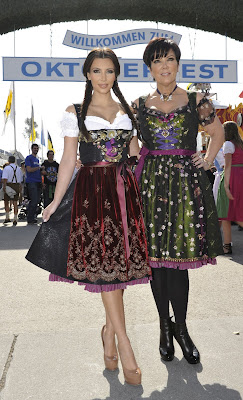 Kim Kardashian at Oktoberfest in Munich with here mum pictures