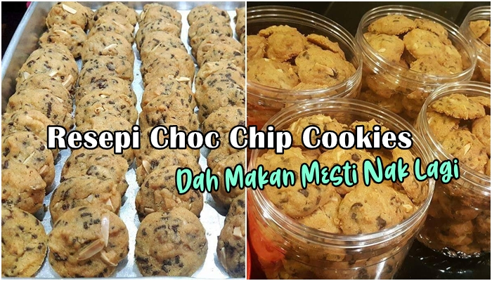 Resepi Choc Chip Cookies