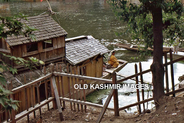 A woman on her houseboat in Srinagar, Kashmir.