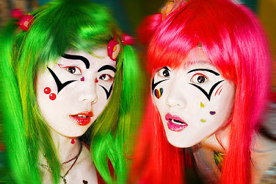 Green Pink Harajuku Girls