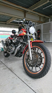 ハーレー,スポーツスター,サーキット,がるーだ,ターコイズ,ダートラ,883R,sportster,circuit