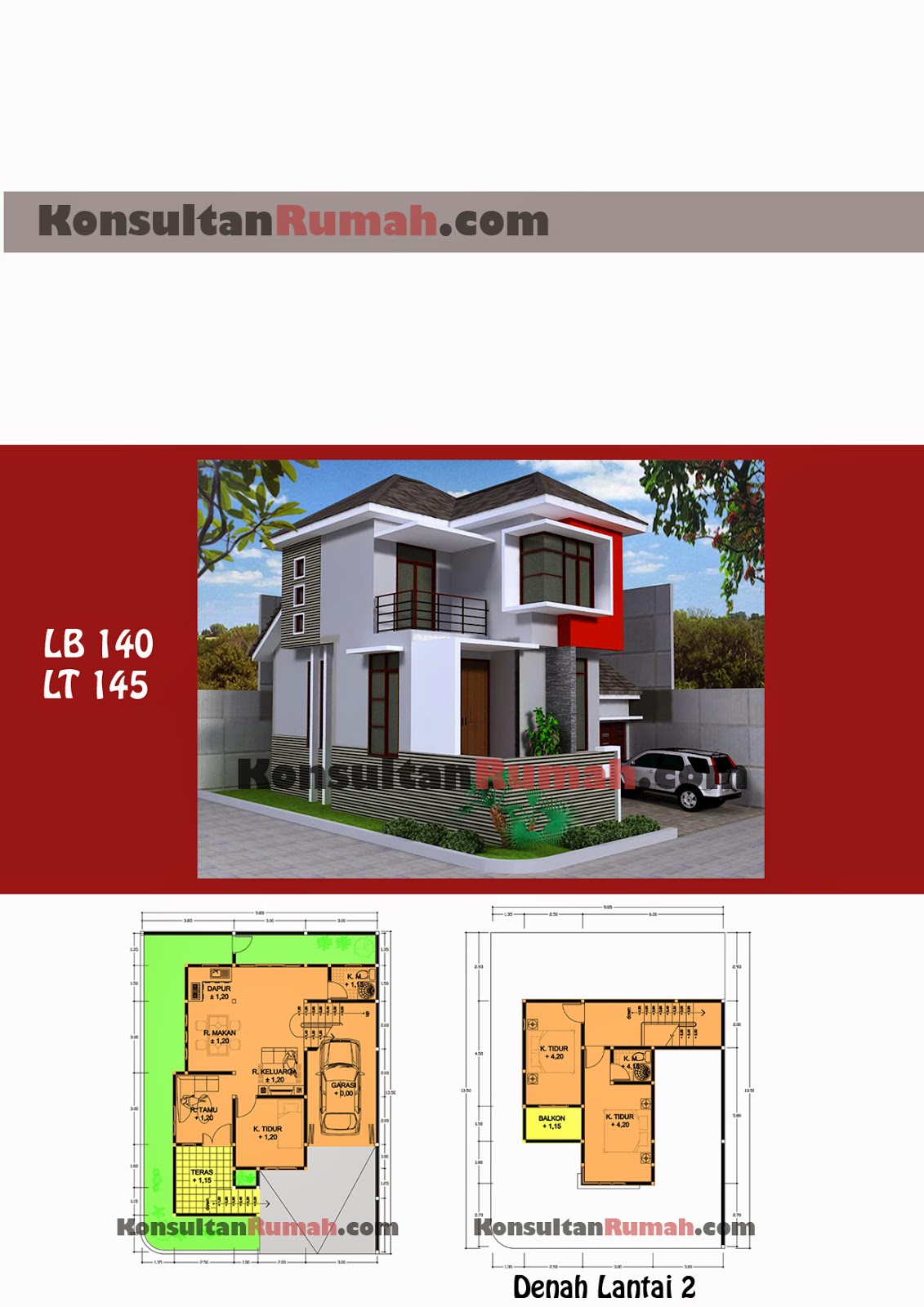 Desain Rumah Minimalis 2 Lantai Autocad MODEL RUMAH UNIK