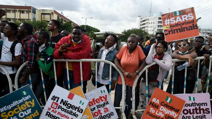 #EndSARS: Nigeria captain Musa, Balogun and Ogu join youths in protest against police brutality