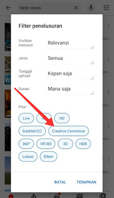 Tutorial mencari video creative commons