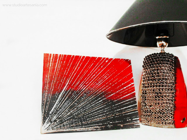 DIY Striking abstract art with bronze touch