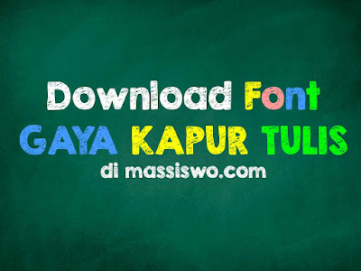 Download Font Kapur Tulis