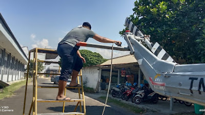 Personel Bengharmat Fasharkan Pesud,  Repaint Ulang Monument Heli Wasp-432