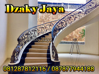 model railing tangga besi tempa, railing tangga klasik, railing tangga besi ulir (4)