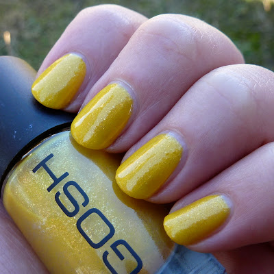 Gosh Yellow Bombay Nail Polish Swatch