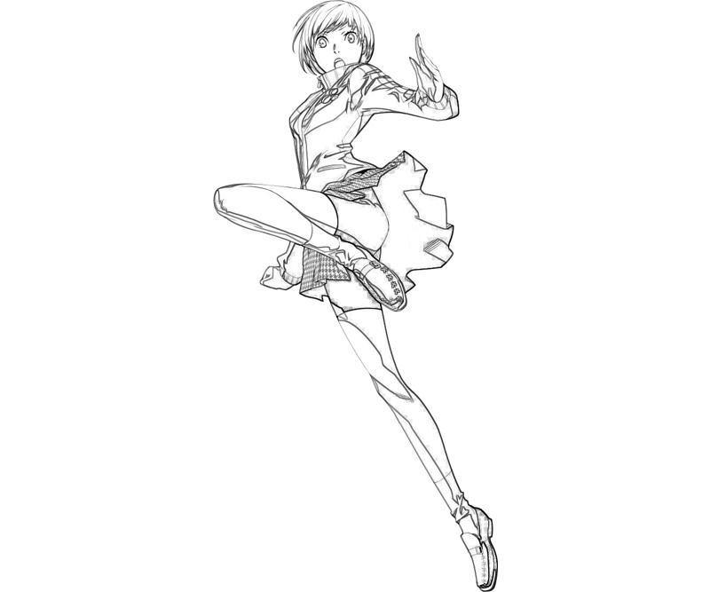 persona-4-arena-chie-satonaka-ability-coloring-pages