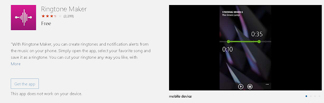 Aplikasi Microsoft Ringtone Maker
