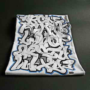 Create Graffiti Alphabet Letters A-Z in the T-Shirts