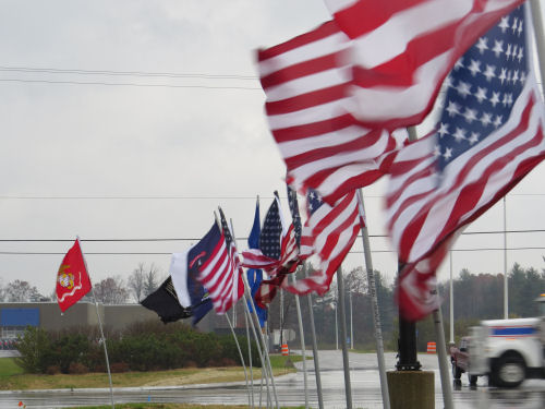 line of flags