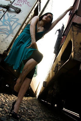 Halifax Nova Scotia Photography Sarah DeVenne Model Kelly Lynn Martell Ka Debut Fashion Train Tracks