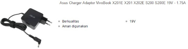  Charger atau adaptor ialah pernilait utama yg penting bagi pemakai laptop Harga Charger Laptop Asus Original Terbaru 2019