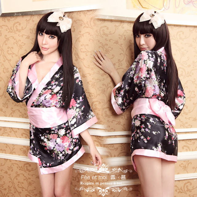 Model dress kimono Jepang Seksi Gratis Ongkir