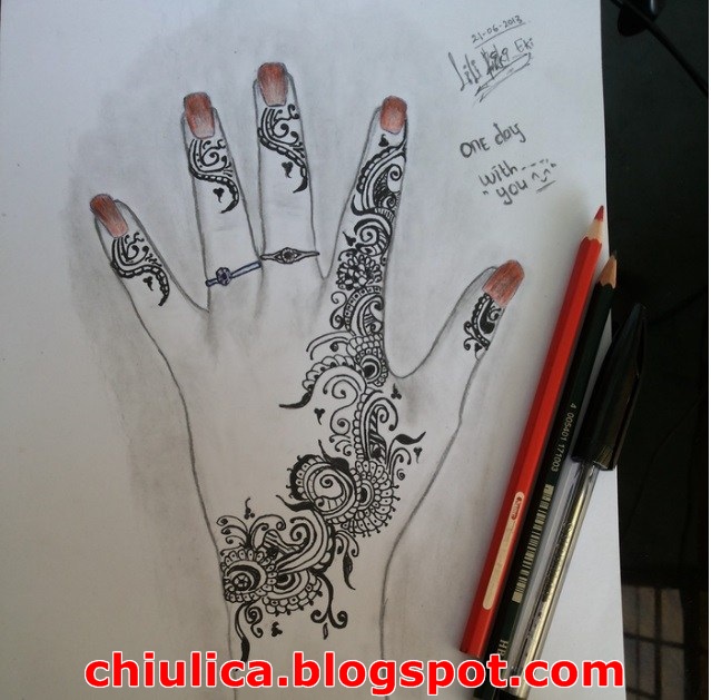 Gambar Percantik Tangan Inspirasi Desain  Henna Berikut 