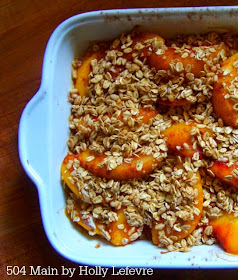 Honeyed Peach Crisp by 504 Main