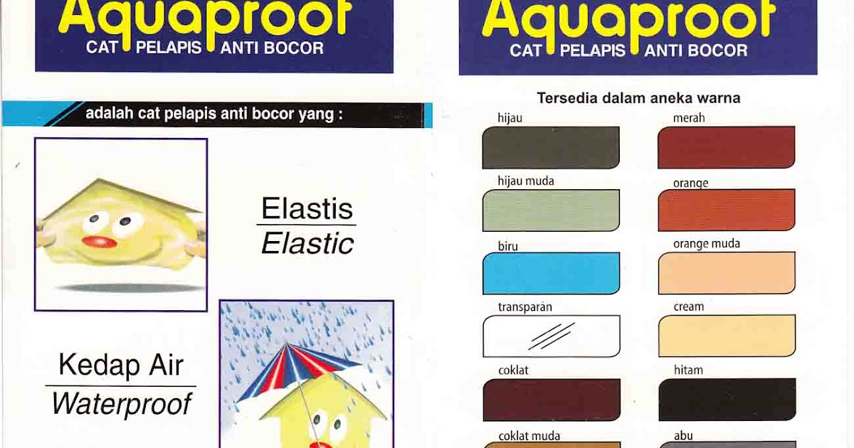 40 Warna Cat Tembok Aquaproof Gubug Minimalis