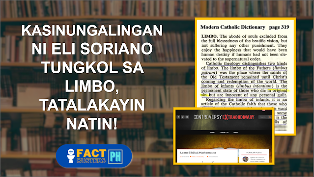 KASINUNGALINGAN NI ELI SORIANO TUNGKOL SA LIMBO, TATALAKAYIN NATIN!