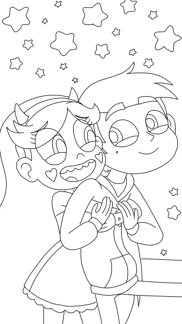 Star and Marco coloring sheets