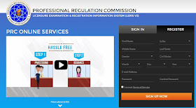 PRC online services portal