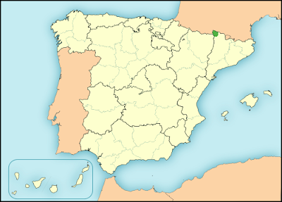 Aranese language in Spain map