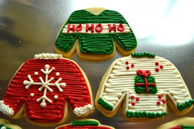 Tacky Holiday Sweater Cookies
