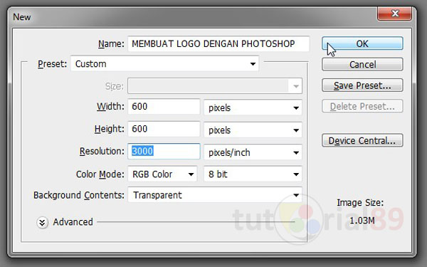 Cara membuat logo dengan photoshop video Tutorial89