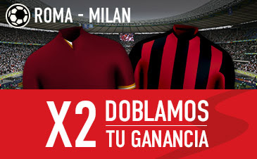 sportium bono 25 euros Roma vs Milan 9 enero