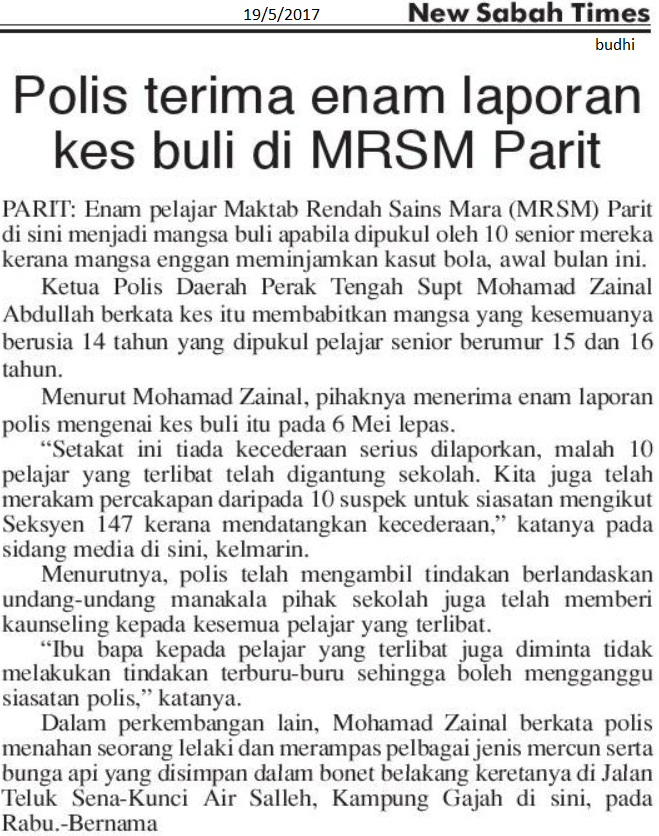 Buli Lampiran Surat Khabar