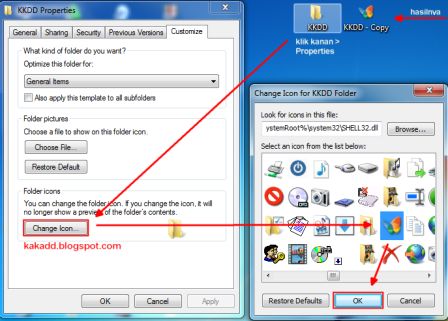 Cara Mengganti Icon Folder/Aplikasi pada Win7