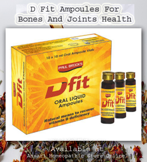 D Fit Ampoules For Bones And Joints Health | Ansari Homeopathic Store Online