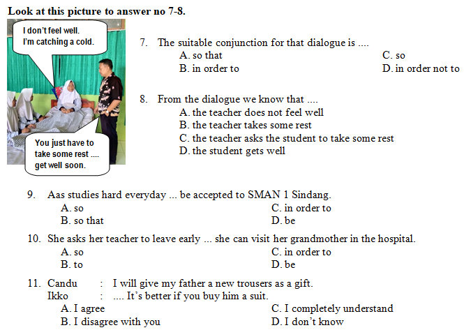 Kisi-Kisi, Soal dan Kunci Jawaban PAS Bahasa Inggris SMP Kelas 9