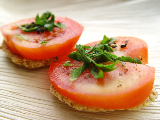 Raw Almond Mylk Vadai/Cracker Sandwiches