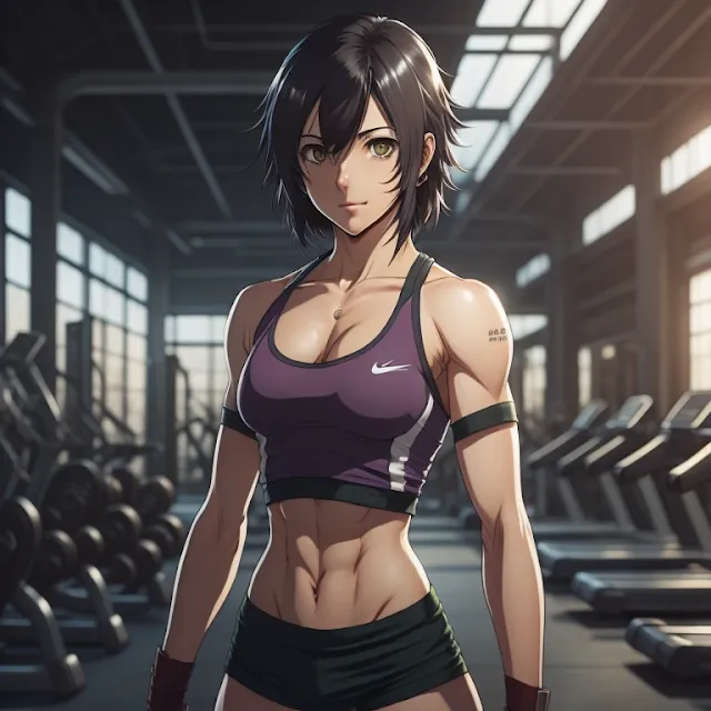 Mikasa Fitness, Corpo perfeito, Fanart