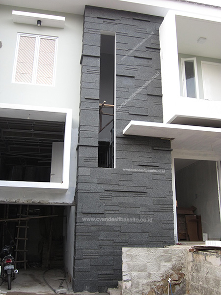 Desain Batu Alam Untuk Dinding Depan Rumah Sinergi Stone